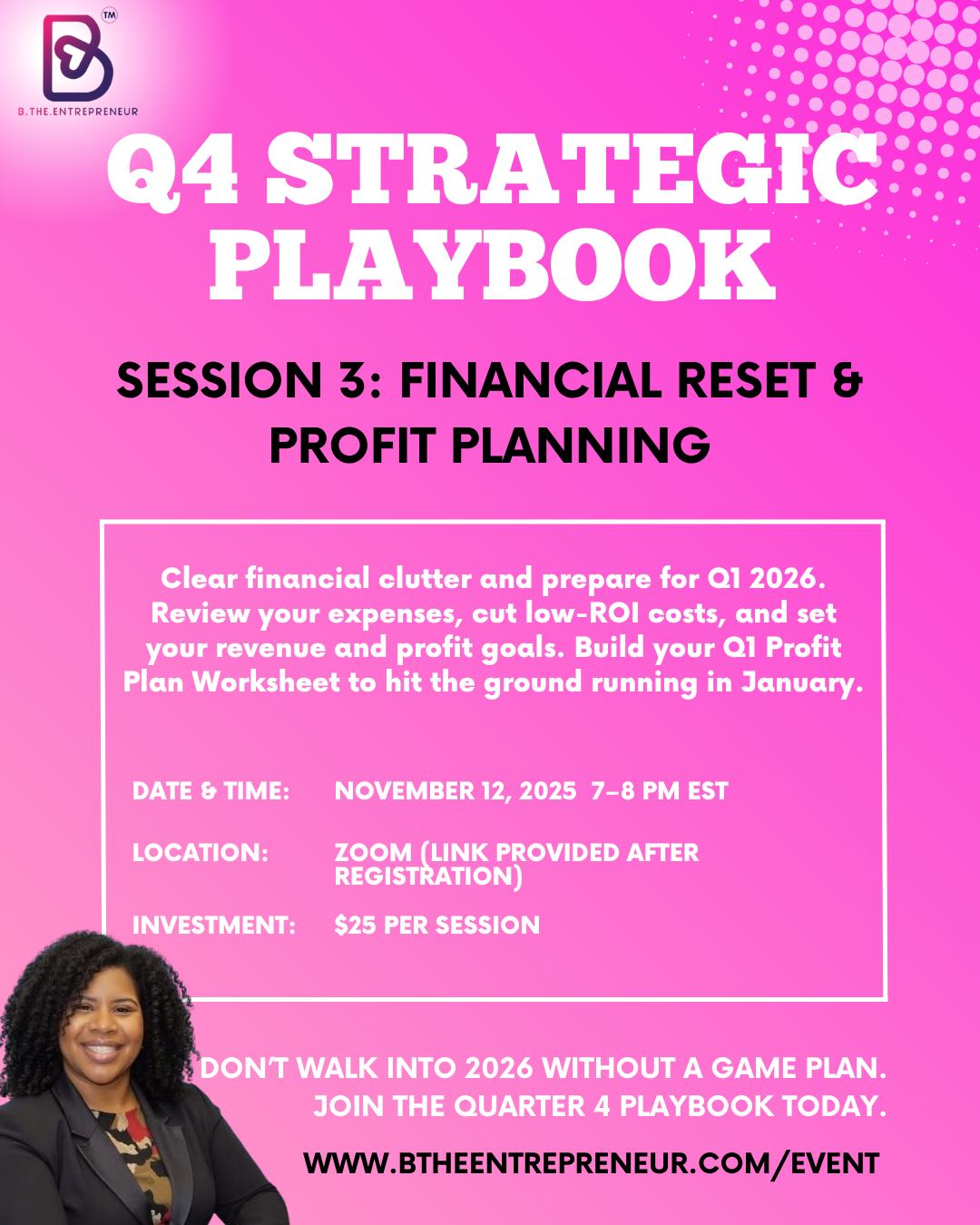 Q4 Strategic Playbook - Session 3: Financial Reset & Profit Planning